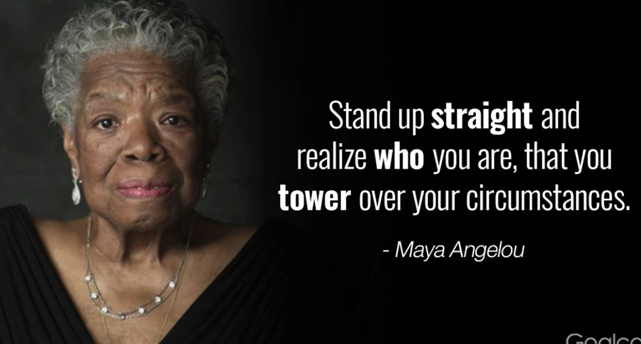 Quote from Maya Angelou on love and shared humanity