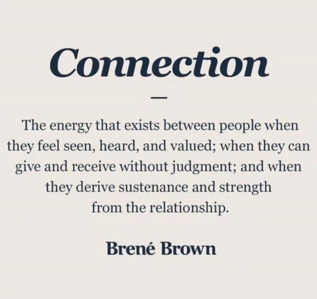 Quote from Brené Brown on vulnerability and belonging