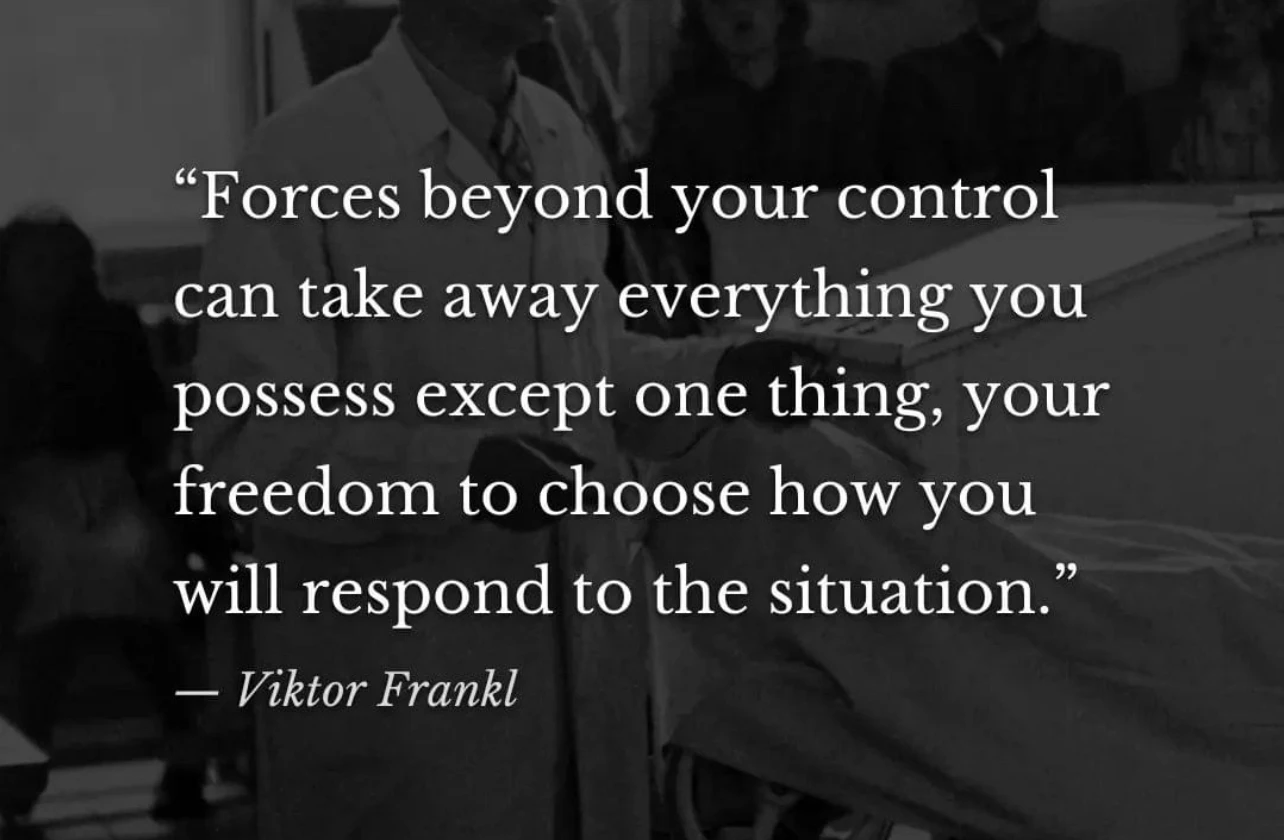 Quote from Viktor Frankl about finding meaning in adversity