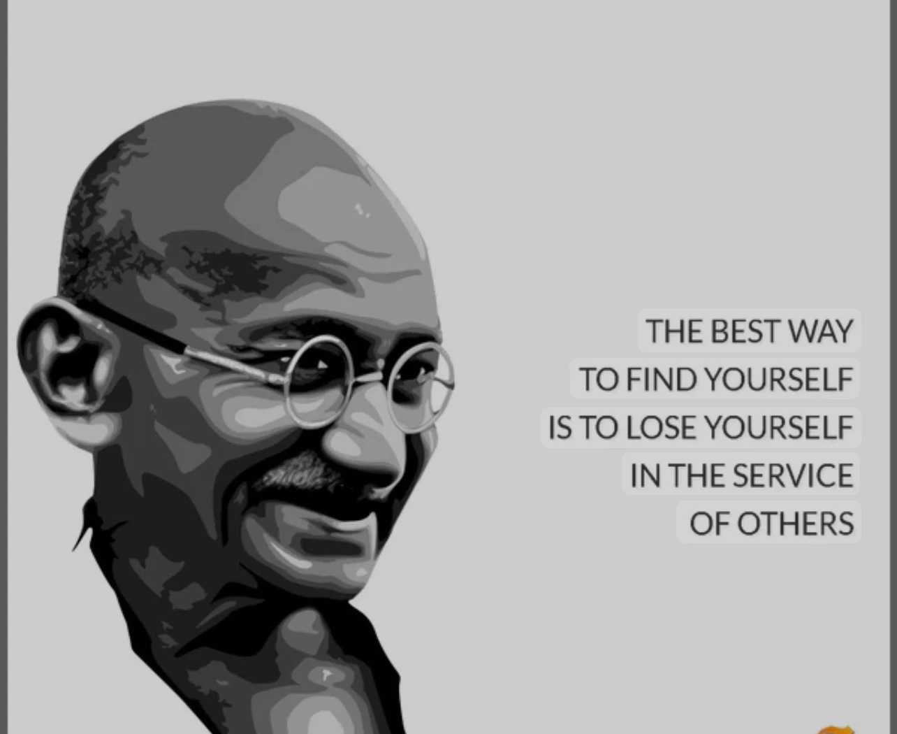 Quote from Mahatma Gandhi on being the change you wish to see