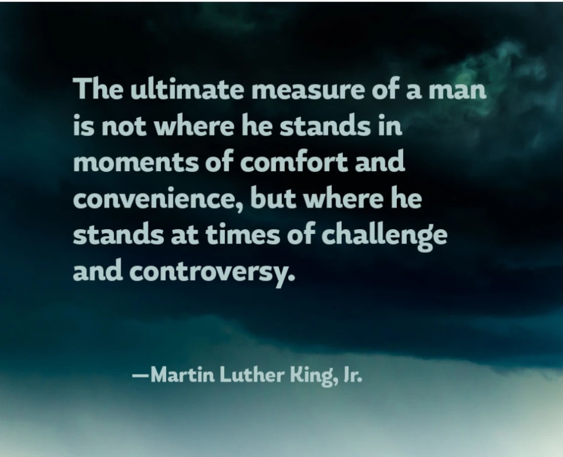Second quote from Martin Luther King Jr. on justice and love
