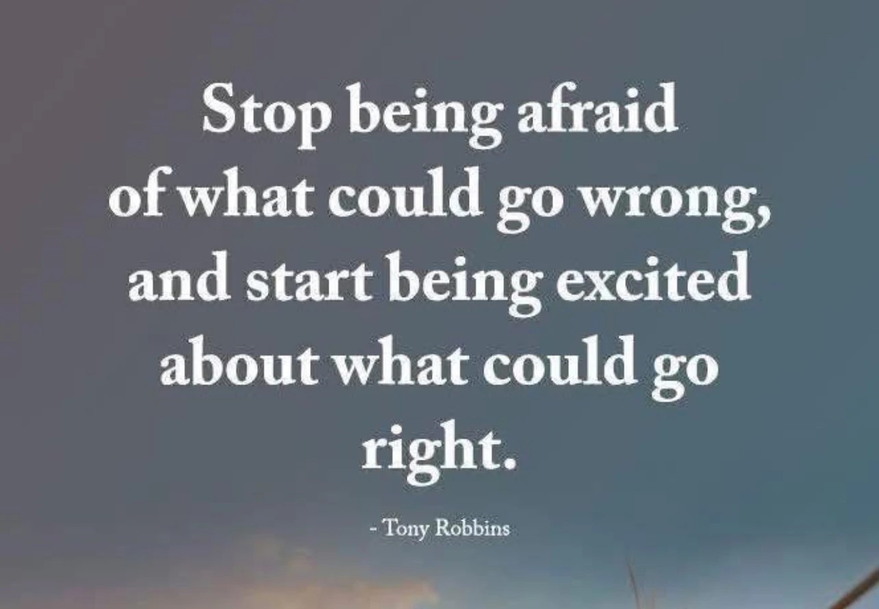Quote from Tony Robbins about self-empowerment and action