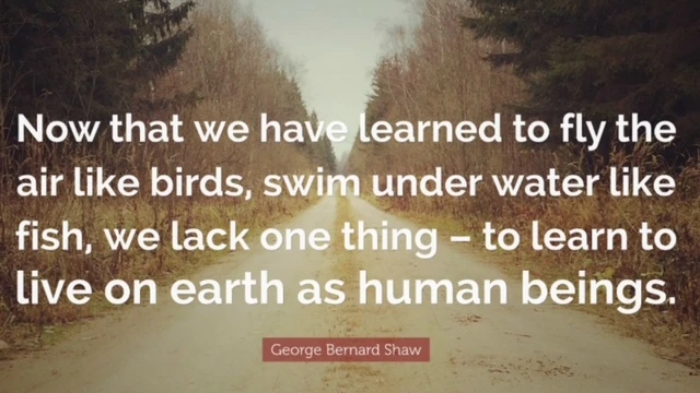 Quote from George Bernard Shaw on living with intention